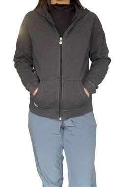Nike grey zip up hoodie